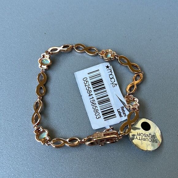 ROSE GOLD MIXED STONE BRACELET.  NWT - Picture 4 of 4